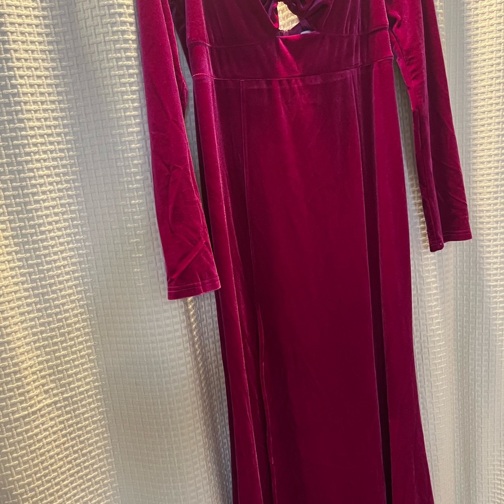 Fuscia Velvet Gown